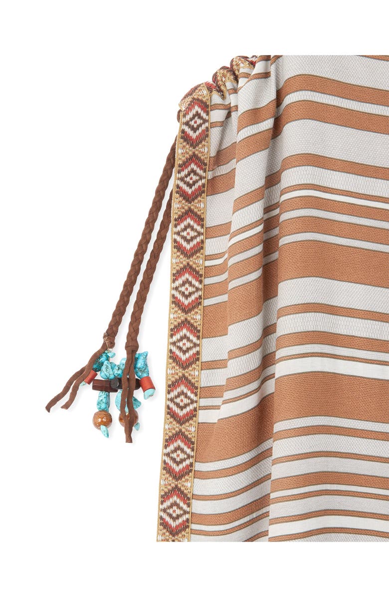 Fortela WDanush Striped Caftan Dress, Alternate, color, Camel