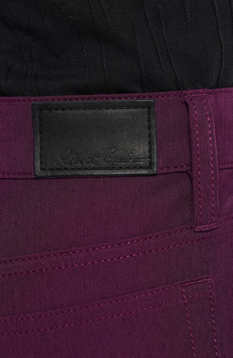 Robert Graham Grady Straight Leg Pants, Alternate, color, Berry