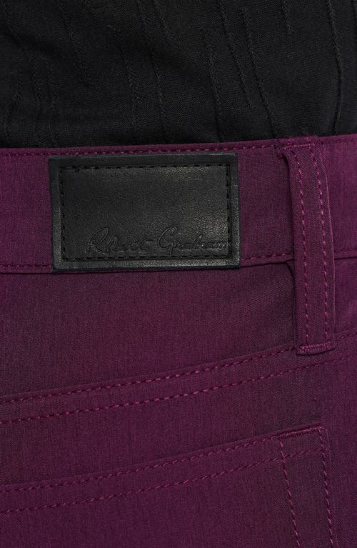 Robert Graham Grady Straight Leg Pants In Purple