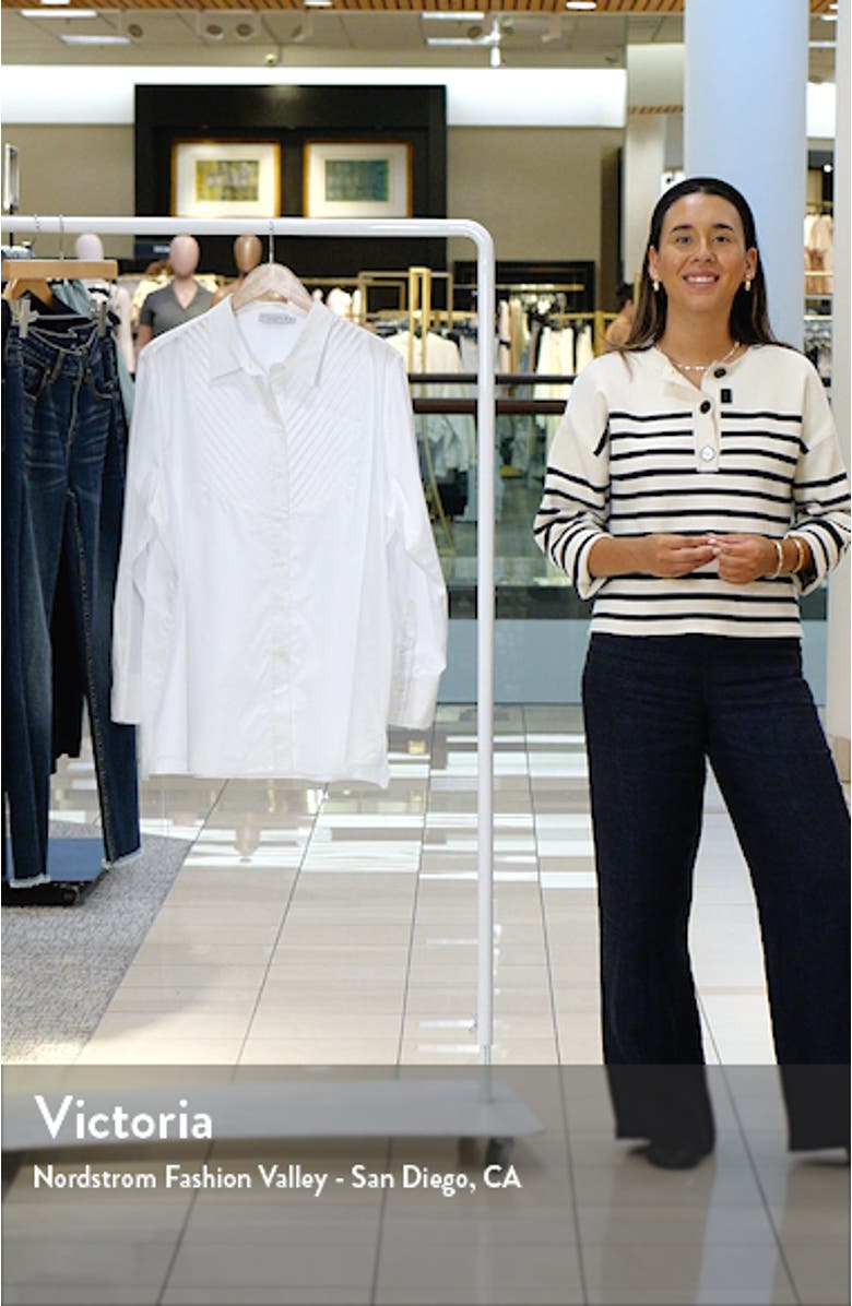 Kaliyah Pleated Button-Up Shirt, sales video thumbnail