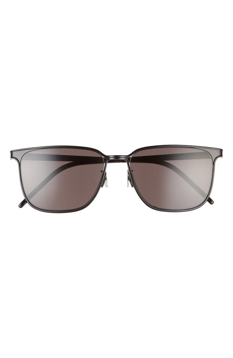 Saint Laurent 56mm Square Sunglasses, Main, color, 