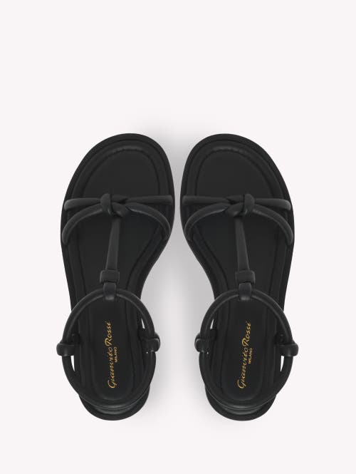 Shop Gianvito Rossi Marine Sandal In Black Nappa