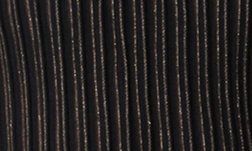 Akris Metallic Pinstripes Knit Sleeveless Midi Dress In Black-gold