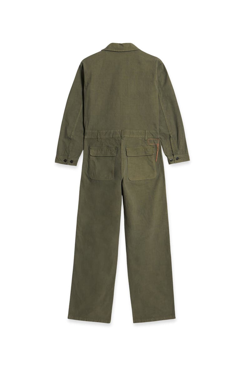 Vania Cotton Jumpsuit, Alternate, color, ARMY GREEN