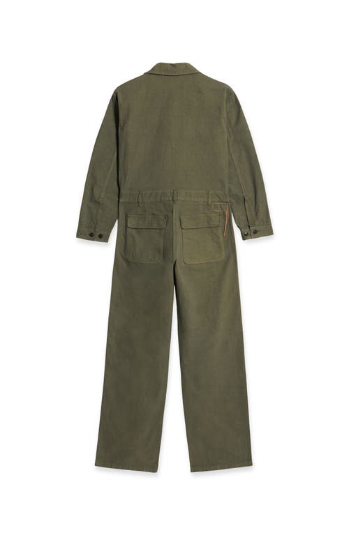 Fortela Vania Cotton Jumpsuit In Green