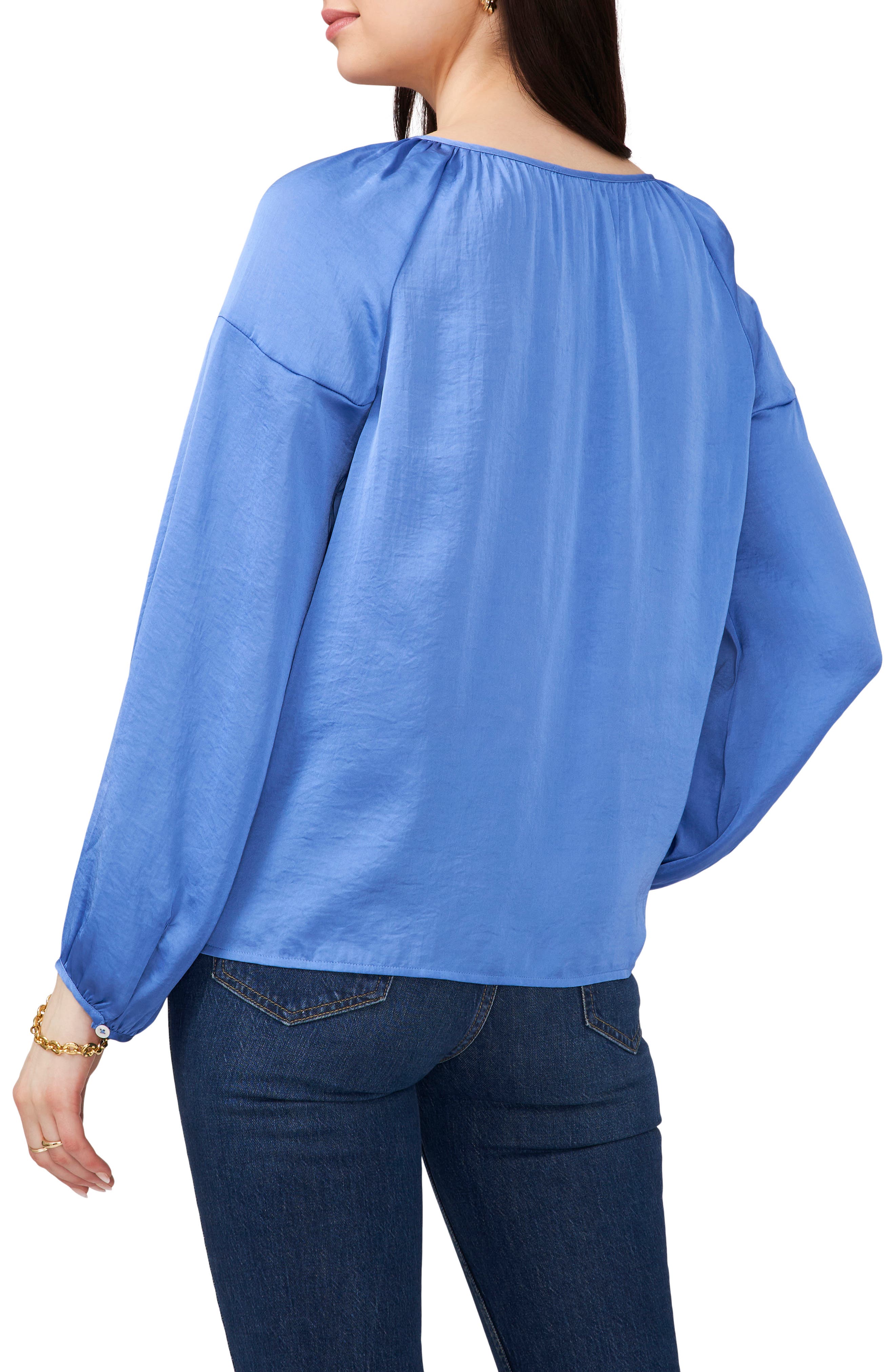 Hammered Satin Blouse - image 2