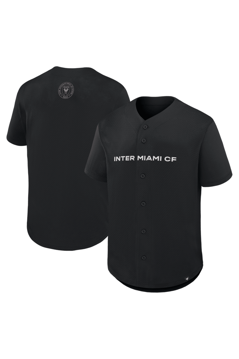 Men's Fanatics Black Inter Miami CF Maximum Intensity Button-Up Jersey, Main, color, Black