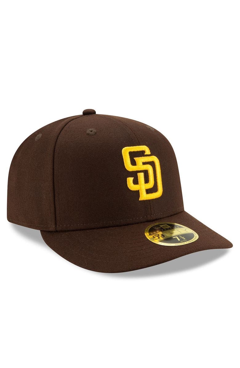 New Era Men's New Era Brown San Diego Padres Authentic Collection On-Field Low Profile 59FIFTY Fitted Hat, Alternate, color, Brown