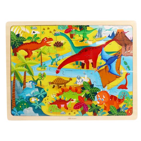 Dinosaur World Kid's Puzzle, 48-Pieces for 3-Years-Old+