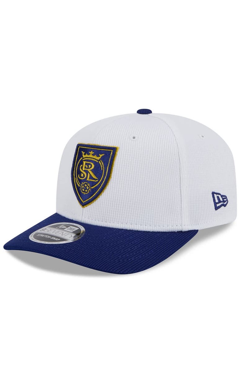 New Era Men's New Era  White/Blue Real Salt Lake 2025 Jersey Hook 9SEVENTY Stretch-Snap Hat, Alternate, color, 