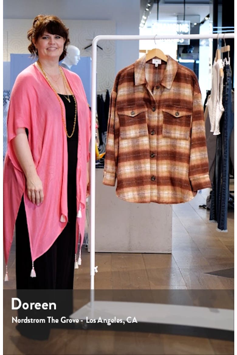Plaid Brushed Shacket video