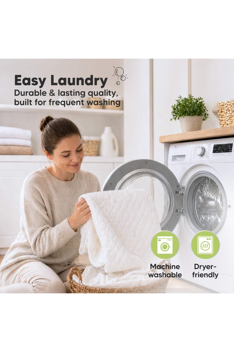 1-Pack Mavy Protect+ Waterproof Twin XL Mattress Protectors, Alternate, color, Soft White
