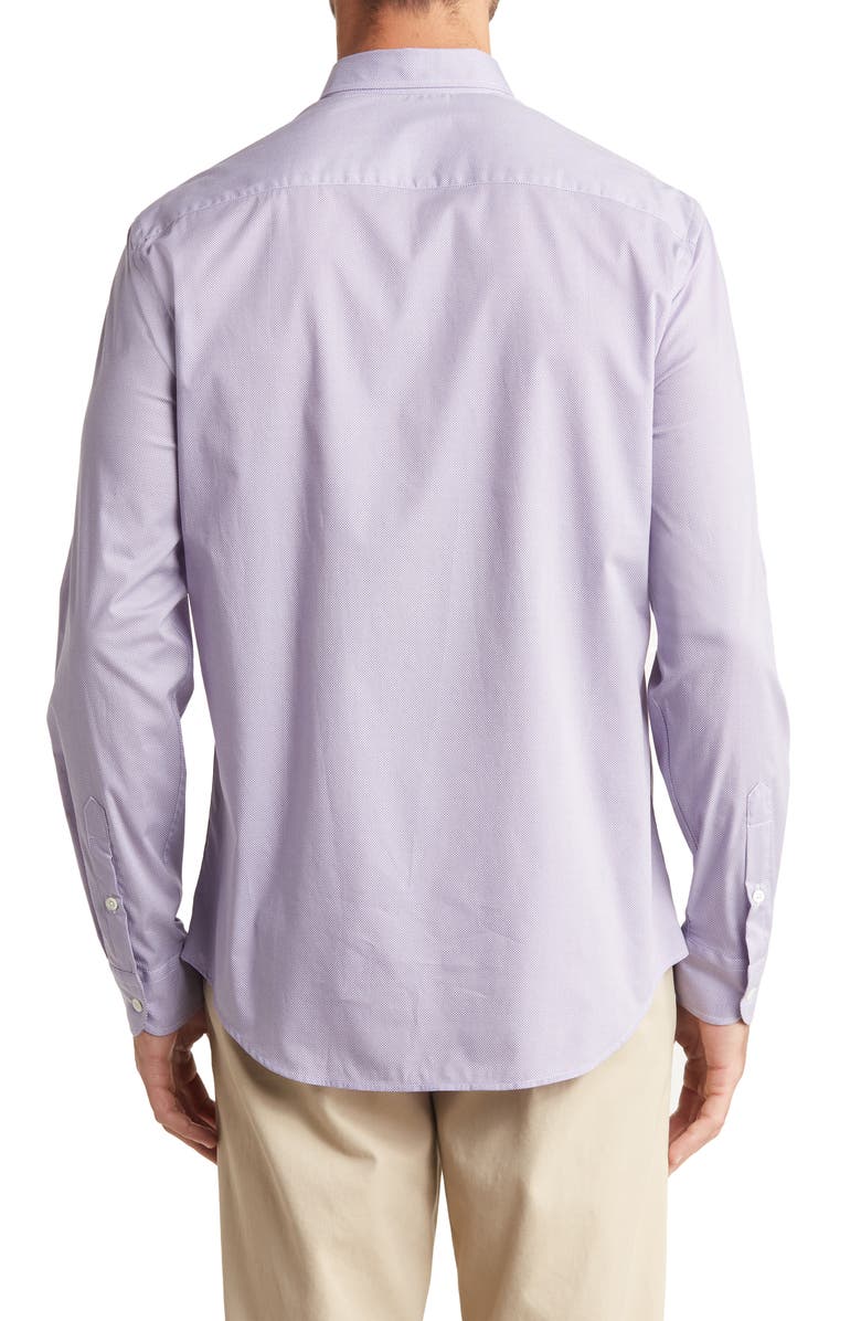 Emporio Armani Check Stretch Cotton Button-Up Shirt, Alternate, color, 