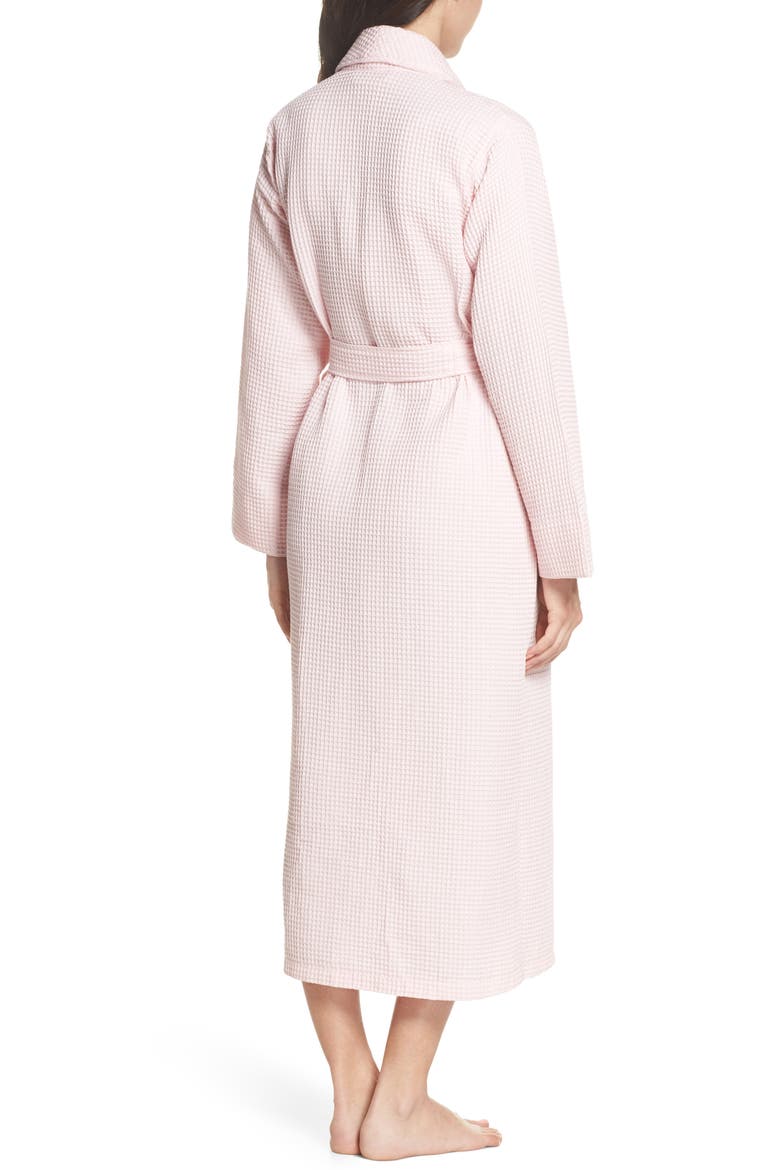Waffle Knit Cotton Robe, Alternate, color, ICE PINK