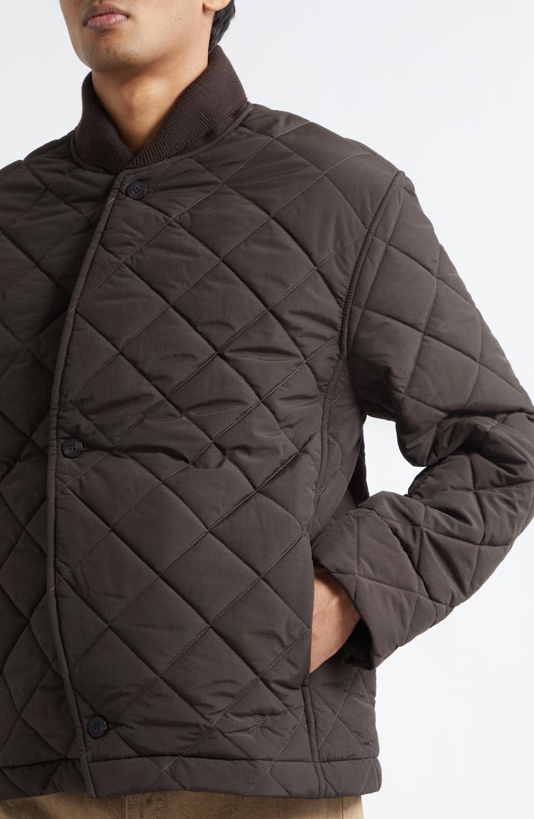 Jacquemus The Bastide Quilted Jacket, Alternate, color, Dark Brown