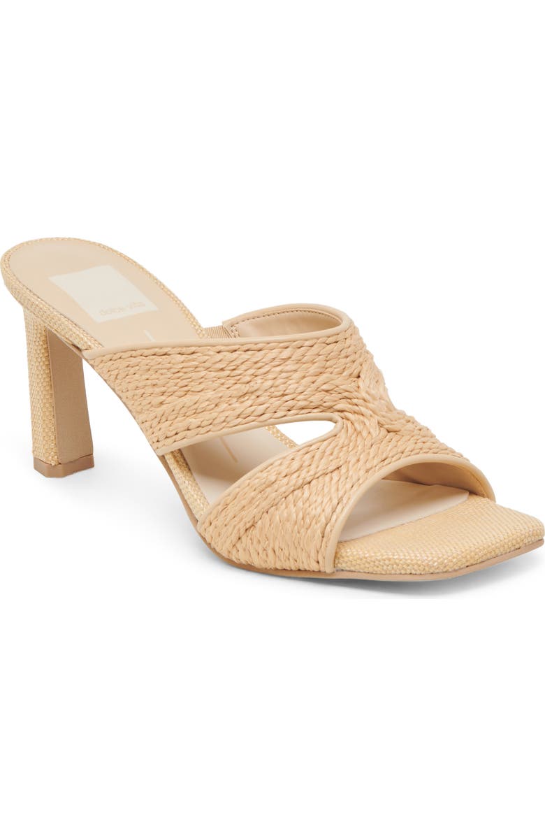Dolce Vita Gitel Slide Sandal, Main, color, Light Natural Raffia
