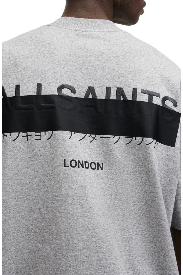 Redact Embroidered Graphic T-Shirt, Alternate, color, GREY MARL