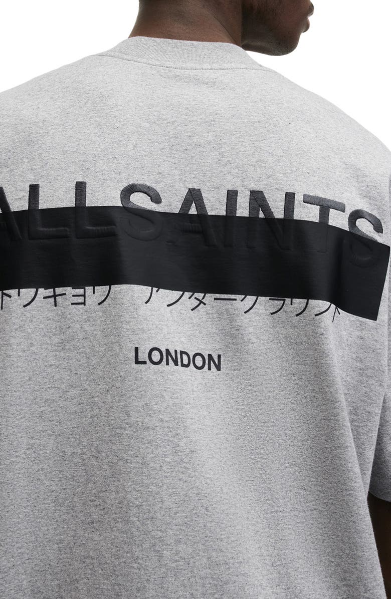 AllSaints Redact Embroidered Graphic T-Shirt, Alternate, color, 