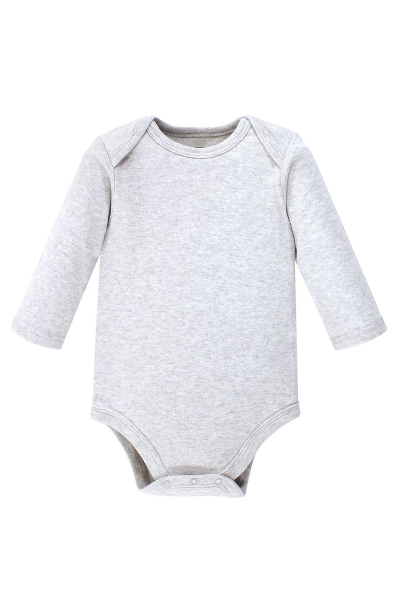 Hudson Baby Cotton Long-Sleeve Bodysuits 7-Pack, Alternate, color, Moon And Back