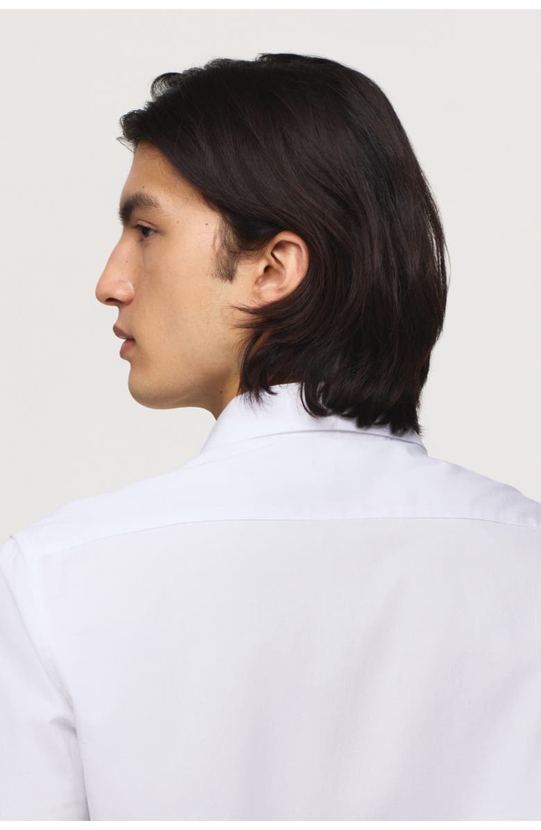H&M Slim Fit Cotton Shirt, Alternate, color, White
