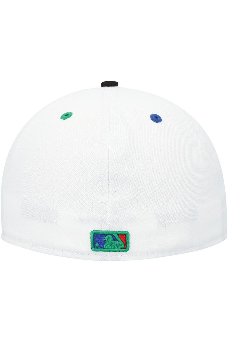 Men's New Era White/Black Kansas City Royals  Primary Eye 59FIFTY Fitted Hat, Alternate, color, White
