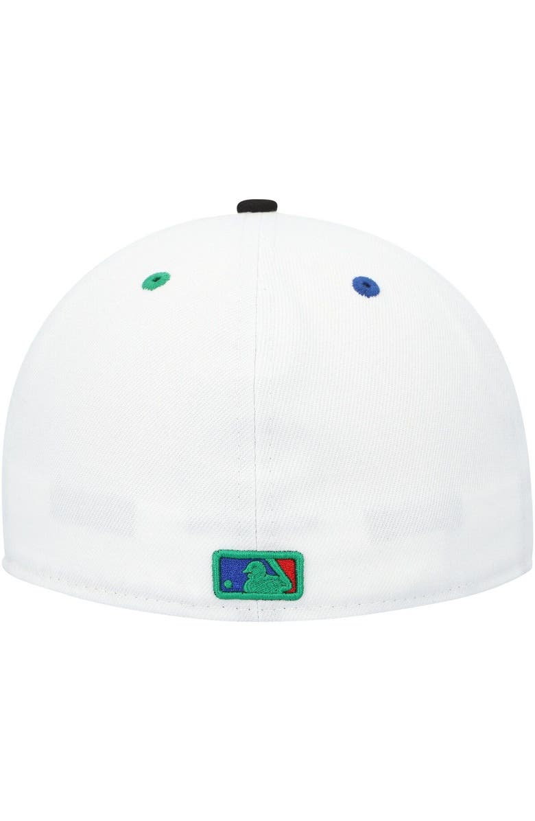 New Era Men's New Era White/Black Kansas City Royals  Primary Eye 59FIFTY Fitted Hat, Alternate, color, White