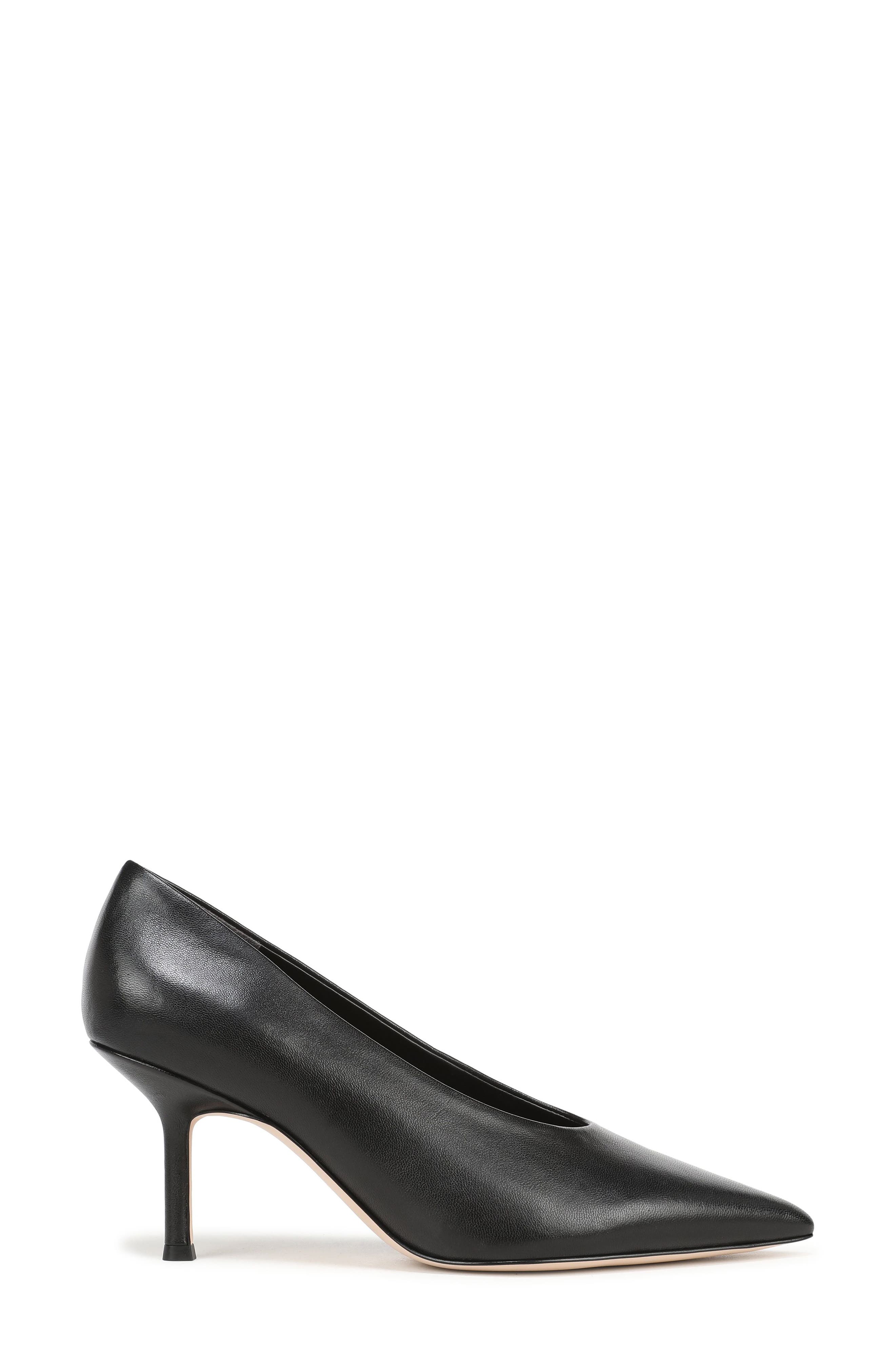 Zoe Leather Pump, Alternate, color, BLACK