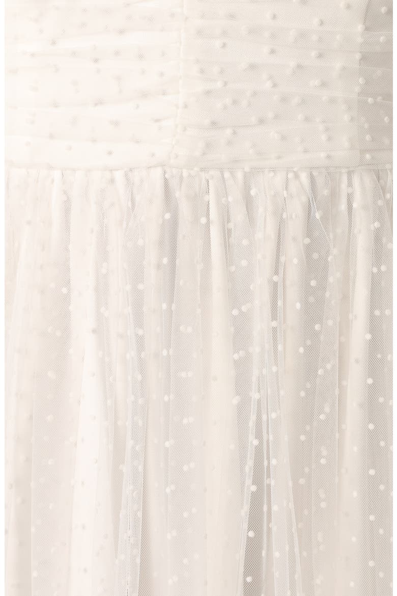 Floret Bow Strap Sweetheart Neck Maxi Dress, Alternate, color, OFF WHITE