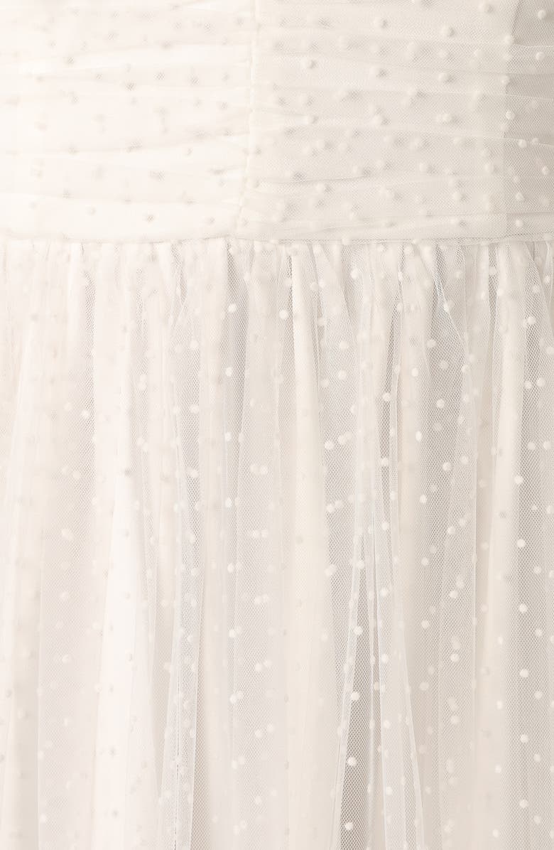 Petal & Pup Floret Bow Strap Sweetheart Neck Maxi Dress, Alternate, color, Off White