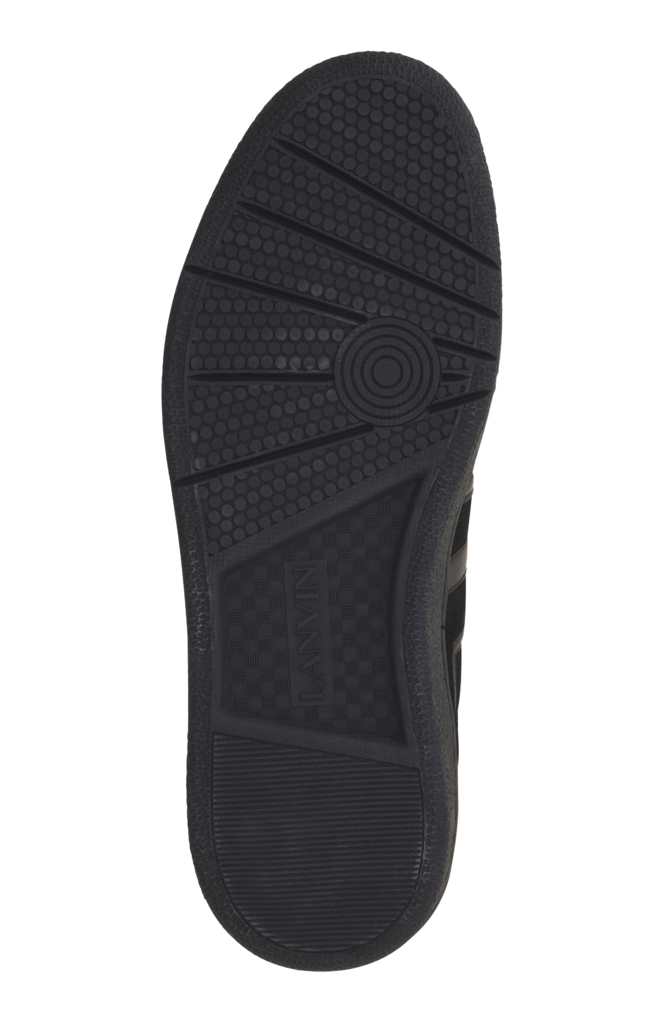 Lanvin Clay Monochrome Mesh Sneakers, Alternate, color, Black