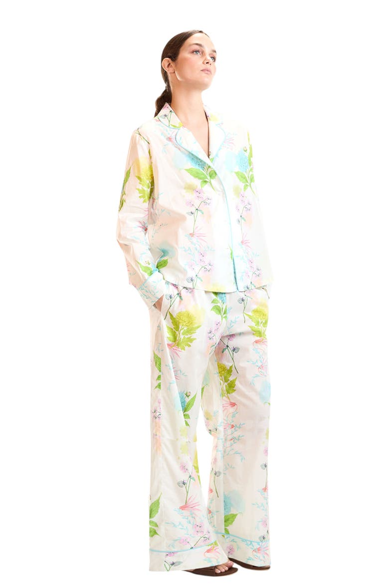 Cotton Voile PJ Top, Alternate, color, White