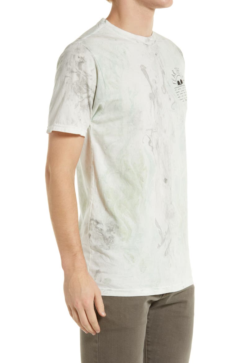 Fear the Sea Tie Dye Graphic Tee, Alternate, color, BLUE GREY