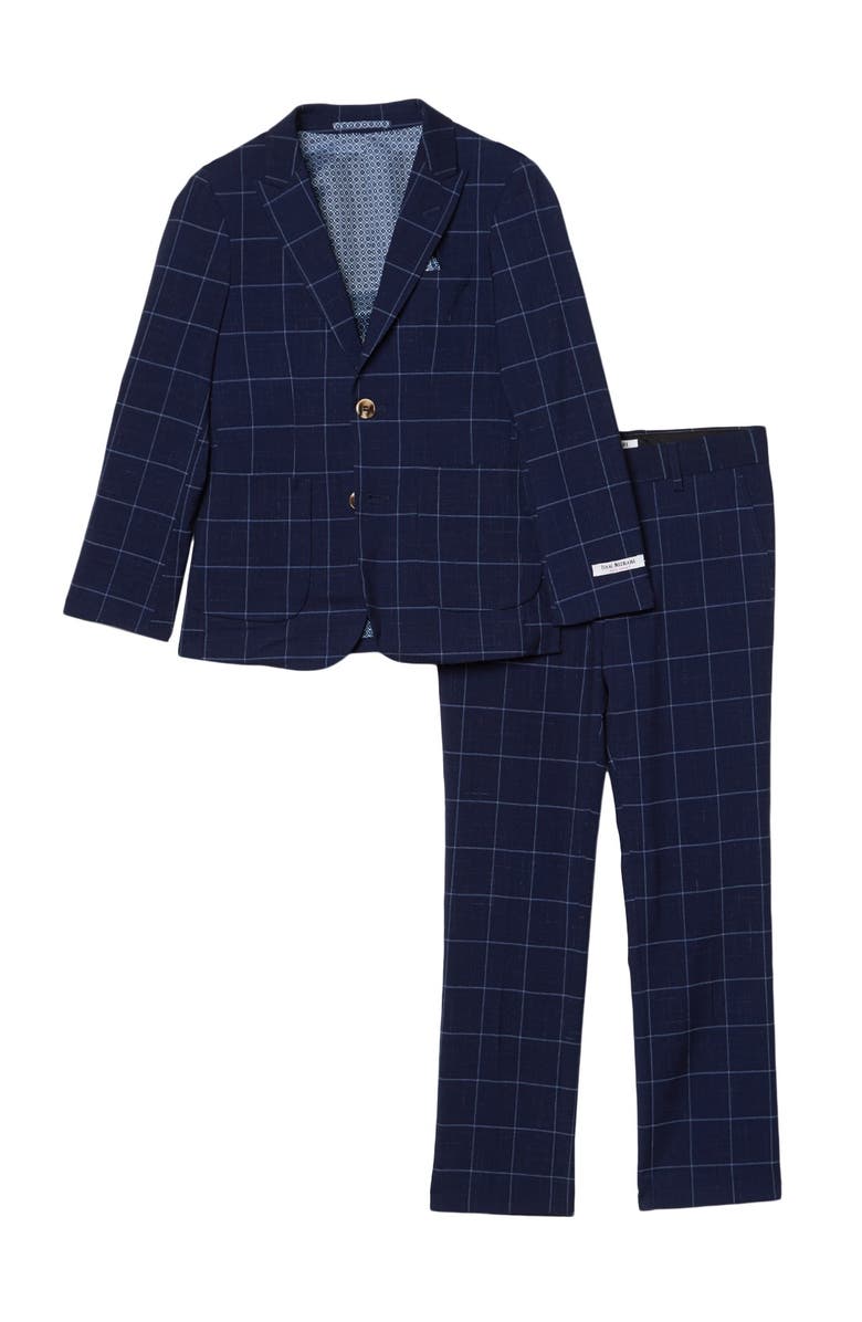 Isaac Mizrahi New York 2-Piece Slim Fit Window Pane Suit, Main, color,