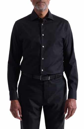 Bugatchi Axel Shaped Fit Jacquard Button-Up Shirt