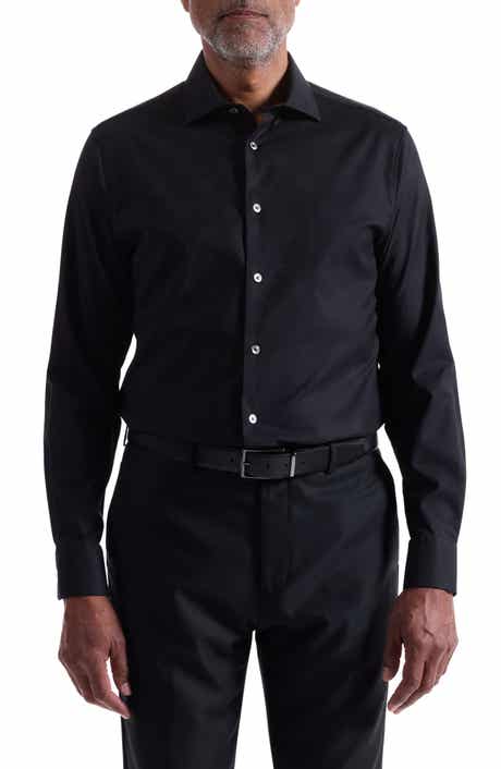 Bugatchi Axel Shaped Fit Jacquard Button-Up Shirt