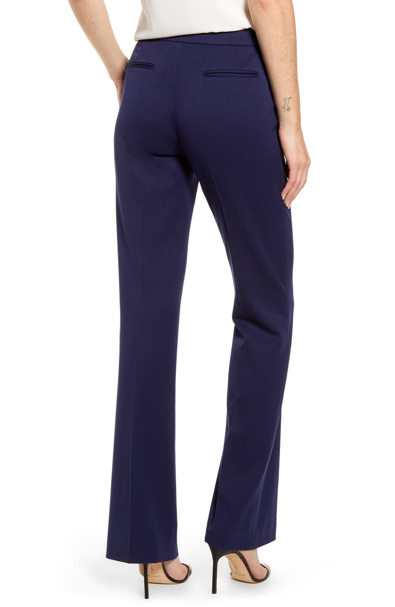 Anne Klein Flare Leg Stretch Twill Pants, Alternate, color,