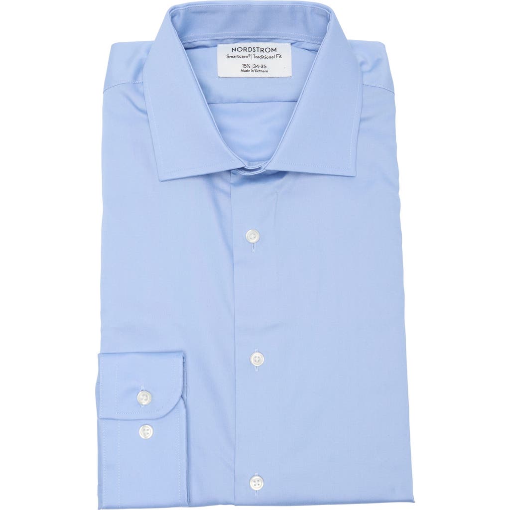 NORDSTROM NORDSTROM SMARTCARE™ TRADITIONAL FIT PINPOINT DRESS SHIRT