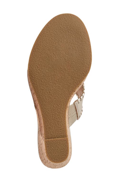 Jack Rogers Jacks Platform Wedge Flip Flop In Metallic