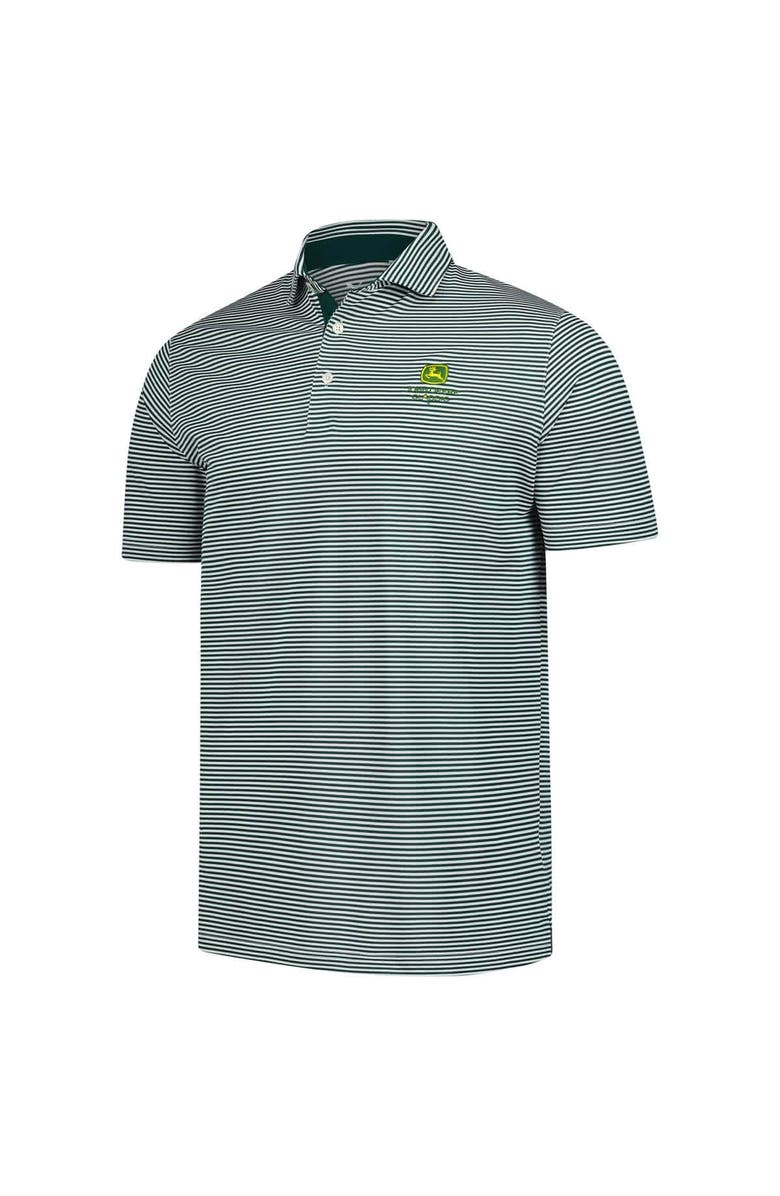 PUMA Men's Puma Hunter Green John Deere Classic Isle Pique Polo, Alternate, color,