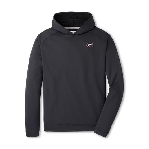 Men's Peter Millar  Black Georgia Bulldogs Pine Performance Hoodie