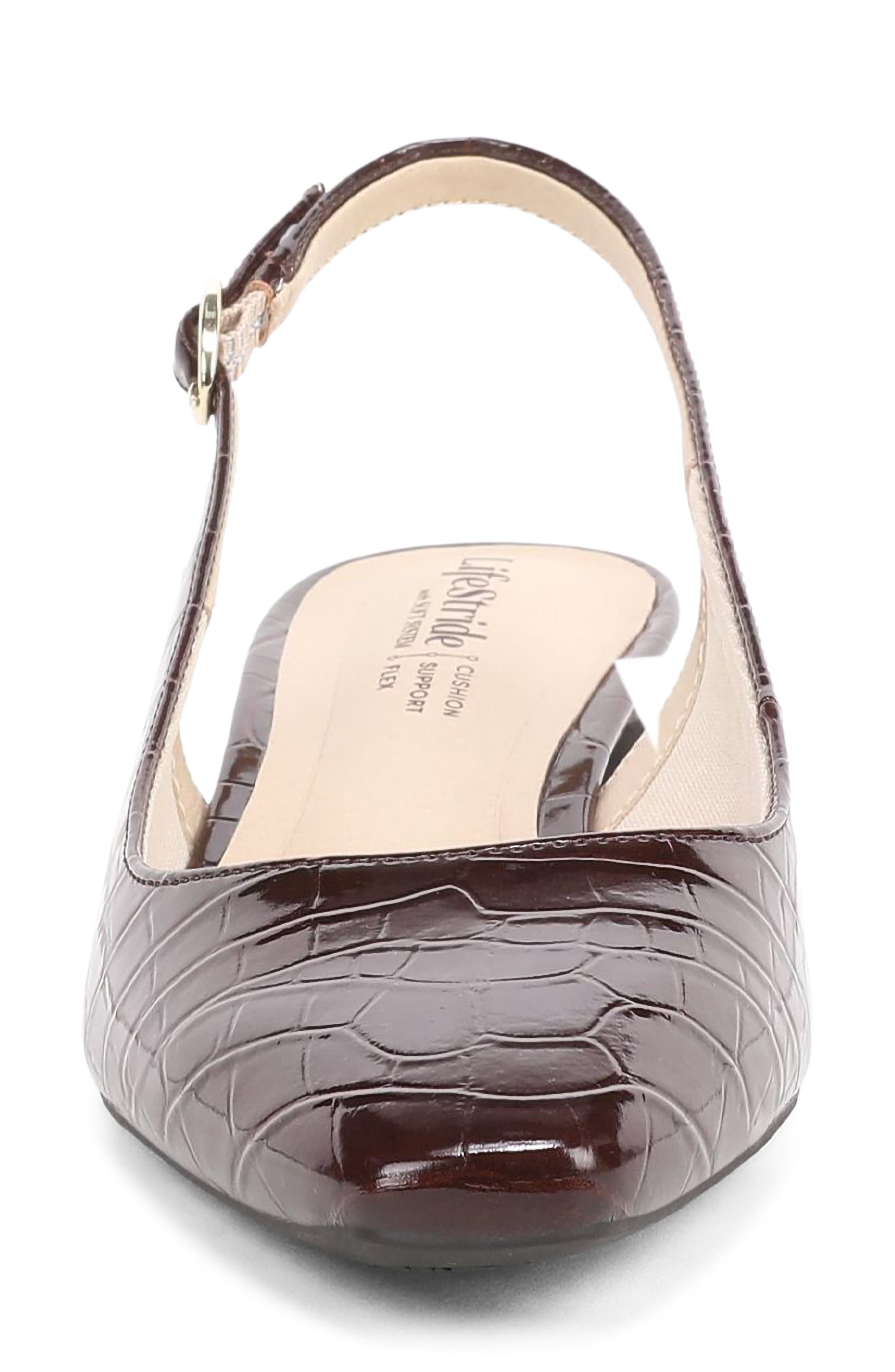 Lorena Slingback Pump, Alternate, color, DARK CHOCOLATE