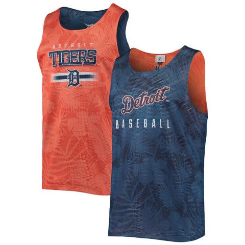 Men's FOCO Navy Detroit Tigers Floral Reversible Mesh Tank Top