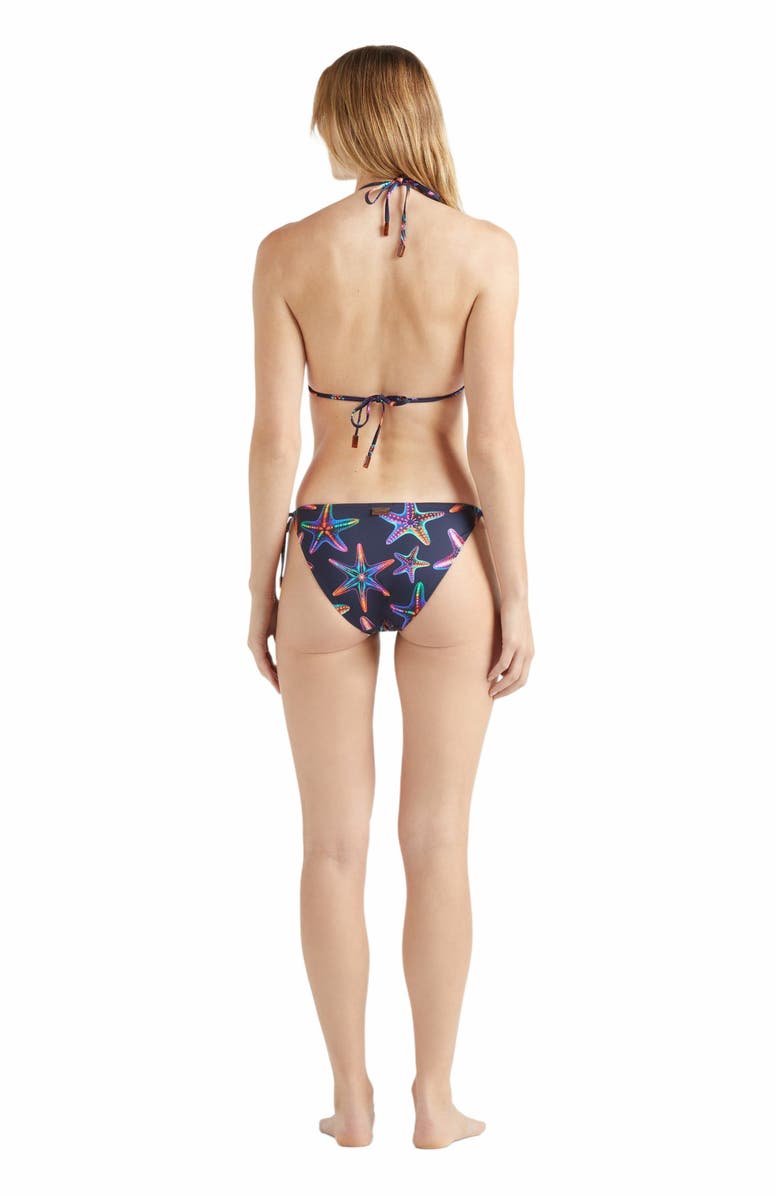 Vilebrequin Women's Disco Stars Triangle Bikini Top, Alternate, color, Bleu Marine