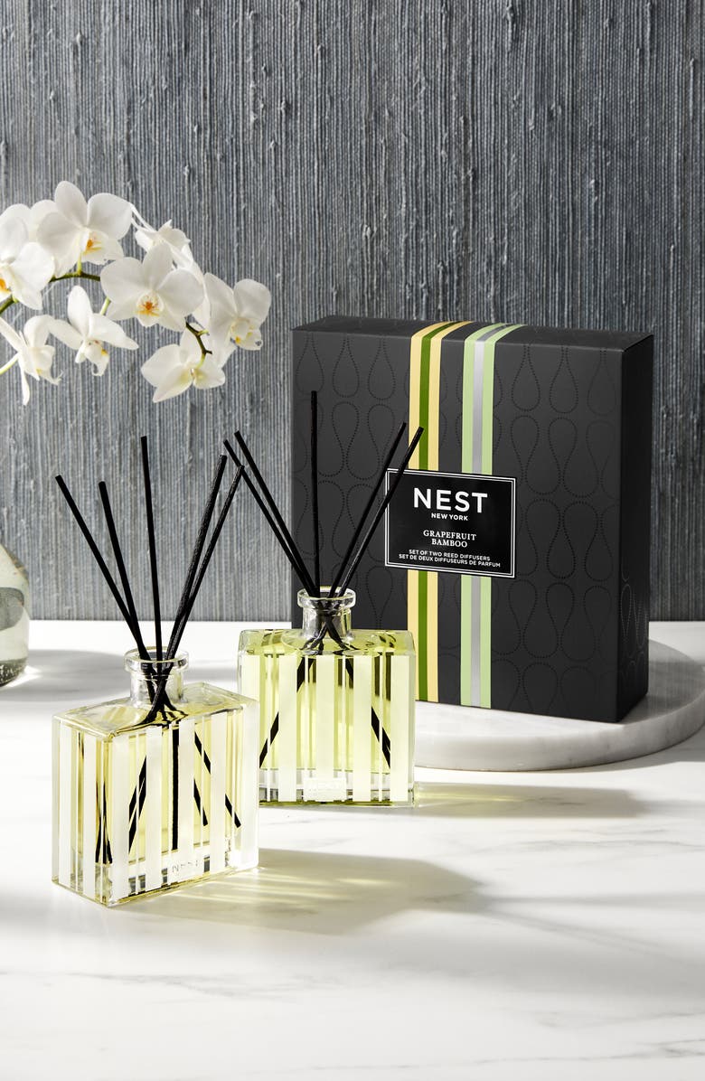 NEST New York Bamboo & Grapefruit Reed Diffuser Duo $116 Value, Alternate, color,