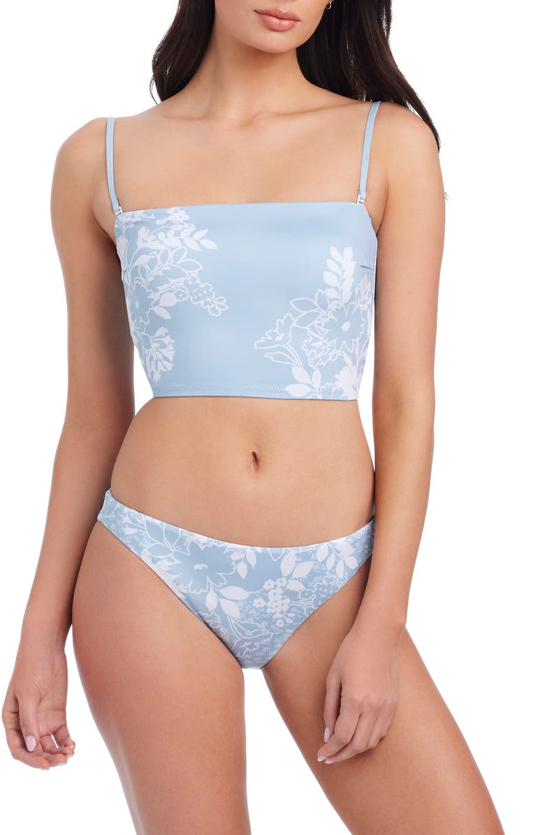 Sanctuary Ruched Back Hipster Bikini Bottoms, Alternate, color, 