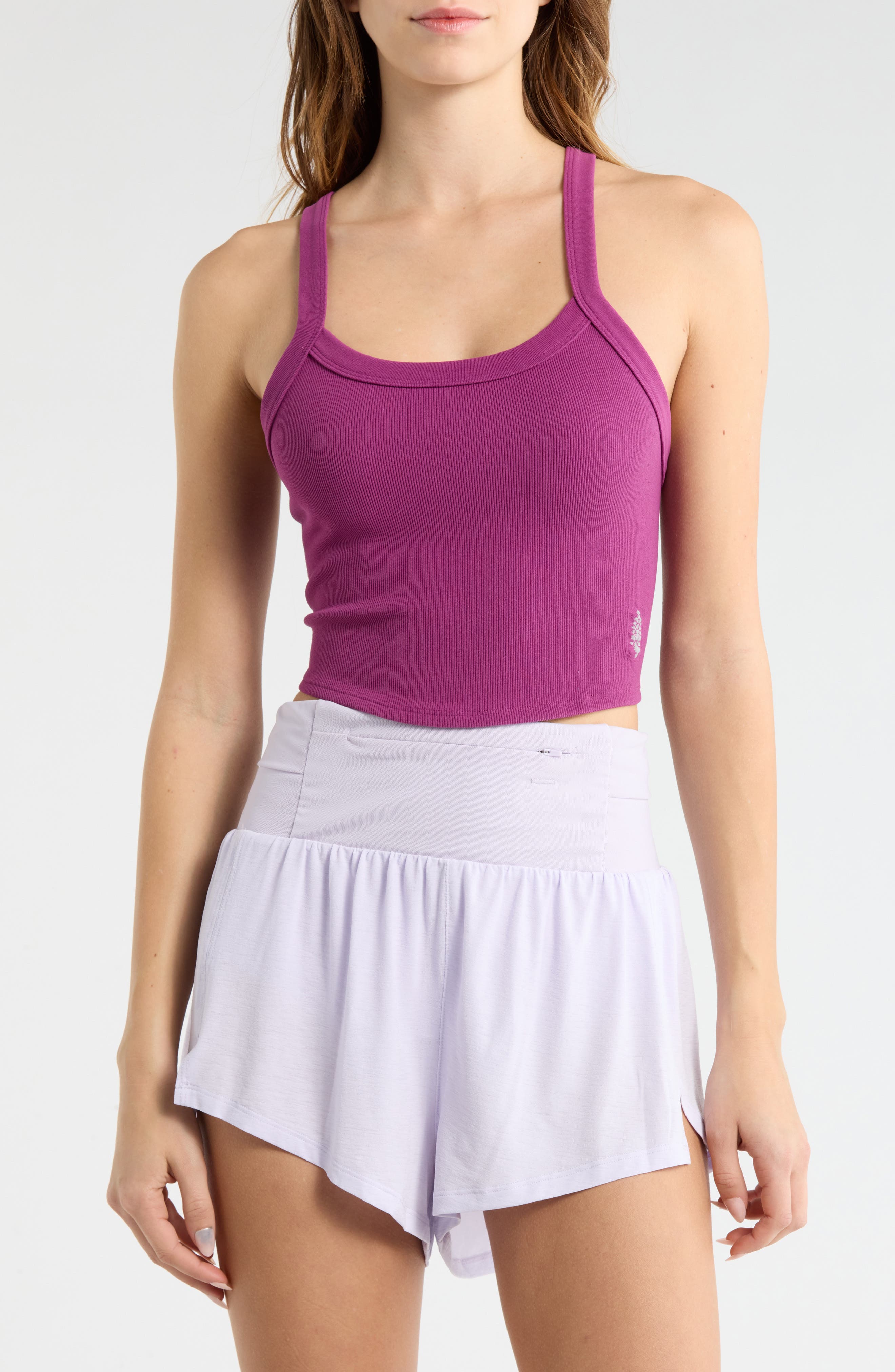 Free People FP Movement All Clear Rib Crop Camisole