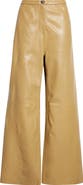 Stand Studio Rowena Wide Leg Leather Trousers