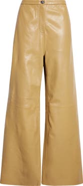 Stand Studio Rowena Wide Leg Leather Trousers