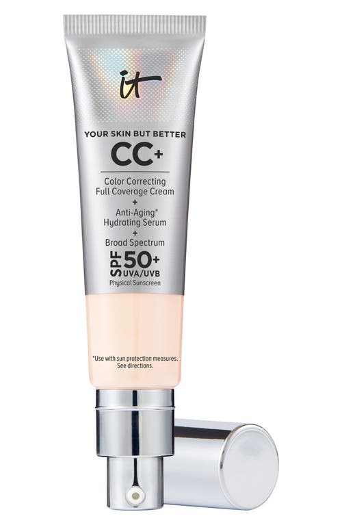 It Cosmetics Cc+ Color Correcting Full Coverage Cream Spf 50+ In Fair Beige