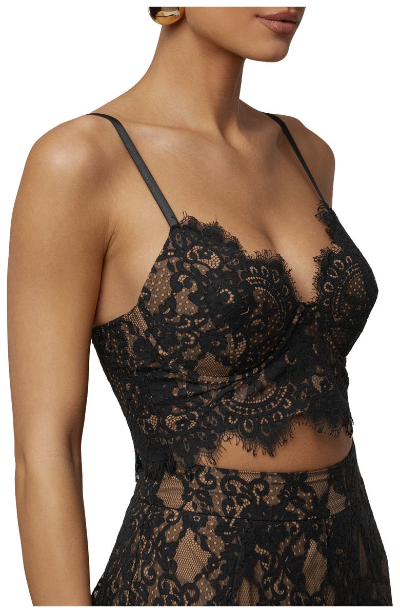 JLUXLABEL Forever Crush Lace Top, Alternate, color, Black